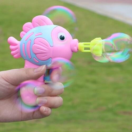 Kids Bubble Gun Cartoon Soap Water Bubble Blower Machine Summer Funny Magic Automatic Bubble Maker Gun Outdoor Toys For Children