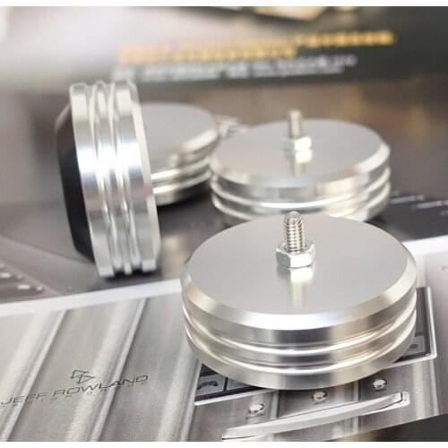 Diameter 45 Height 19.5MM Feet All Aluminum Alloy Rubber Feet Shock Absorption Feet Amplifier Chassis Feet Speaker Machine Feet
