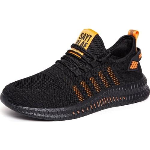 Fashion Men Sneakers Mesh Casual Shoes Lac-up Mens Shoes Lightweight Vulcanize Shoes Walking Sneakers Zapatillas Hombre