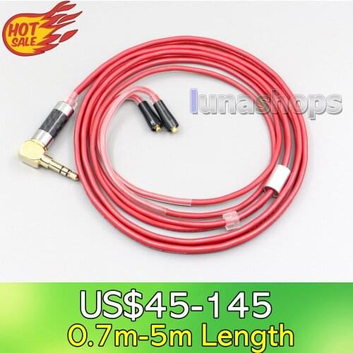 LN007023 2.5mm 4.4mm XLR 3.5mm 99% Pure PCOCC Earphone Cable For Westone W40 W50 W60 UM10 UM20 UM30 UM40 UM50 Pro