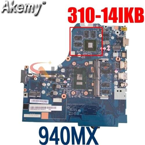 Laptop motherboard For LENOVO IdeaPad 310-14IKB I5-7200U Mainboard CG413 CG513 NM-A981 5B20M29364 N16V-GMR1-S-A2 4G