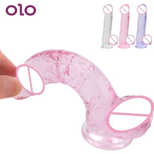 OLO Realistic Dildo Artificial Penis With Strong Suction Cup G-Spot Dildo Female Masturbation Adult Products Sex Toys for Women