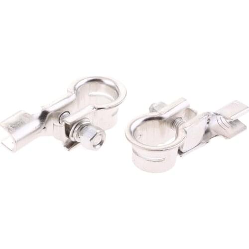 Pair Car Copper Positive & Negative Battery Terminal Clamp Clip Connectors