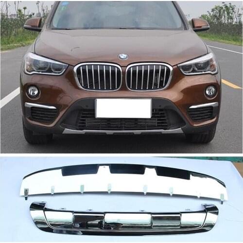 High Quality ABS Car Front Rear Bumper Protector Guard Plate Fits For BMW X1 F48 2016 2017 2018 2019