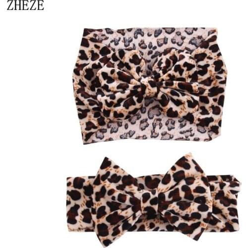 10pcs/lot 2019 Summer/Spring Leopard Velvet 5" Hair Bow Elastic Headband Classical Photography DIY Hair Accessories Headwrap