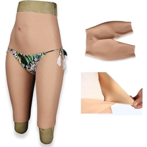 Silicone Fake Vagina Pants Shemale Crossdresser Thicken Hip Pussy Panties Transgender Artificial Sex Fake Underwear Drag Queen