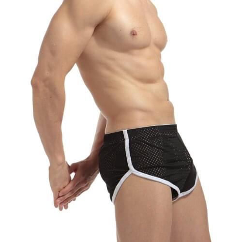 Sport Sides Split Run Shorts Sexy Men Mesh Breathable Gyms Jogger Short Mens Active Exercise Running Jogging Sweatpants M-3XL