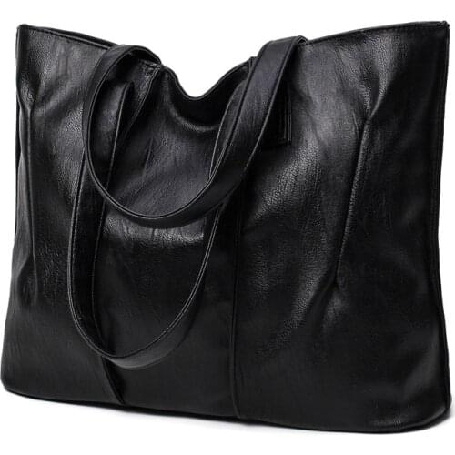 Bags of Women 2021 New PU Leather Handbags Large Capacity Tote Bag Ladies Shoulder Bag Casual Handbag Handbag Women
