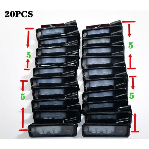 20 PCS LED License Plate Light Lamp 12V For Polo Golf MK7 Passat B6 3C 35D 943 021 A 35D943021A