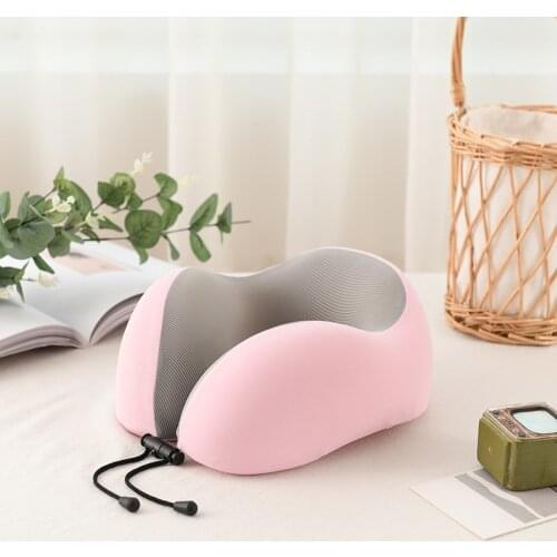 U-Shaped Magnetic Head Pillow Neck Pillow Memory Foam Padding Airplane Travel Office Lunch Break Car Hug Neck Pillow