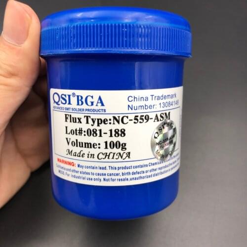 High Quality Free shipping NC-559-ASM 100g Lead-Free Solder Flux Paste For SMT BGA Reballing Soldering Welding Repair Paste