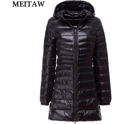 6XL Winter Women White Duck Down Coat 2019 Casual Solid Slim Long Down Jackets Plus Size Lady Warm Outerwear Tops