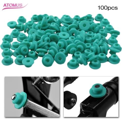 ATOMUS 100Pcs Tattoo Needle Rubber Grommets Nipples "T" Type Needle Pad Tattoo Machine Accessory Armature Bar Tools
