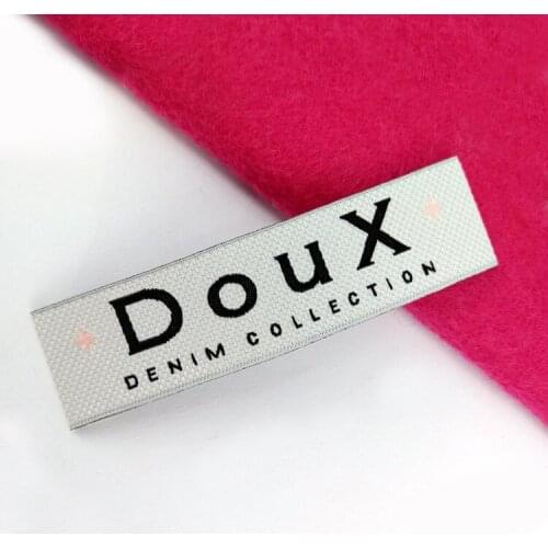 ZeQi Garment tags woven labels customize main label washable polyester label 1000pcs/lot