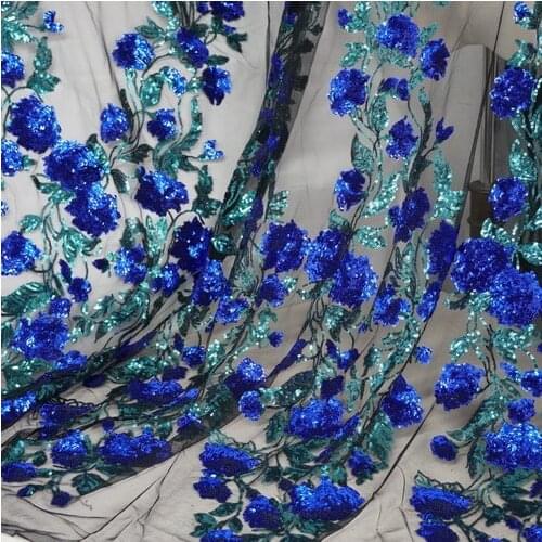 Sequined 3D Wedding bridal Dress Applique DIY Bridal Headdress scarf veil Embroidered Lace Fabric Patch free shipping