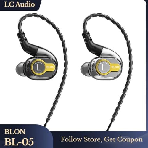 BLON BL-05 BL05 HIFI In Ear Earphones 2nd Generation 10mm CNT Diaphragm Headphones with High-purity Coper Cable BLON BL-03 BL-01