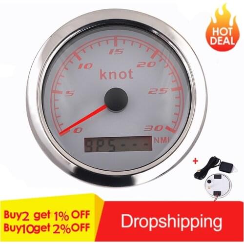 New 30 knot 60 knot Digital GPS Speedometer Car Speed Gauge Odometer With GPS Antenna For Boat Marine Motorcycle Accessories