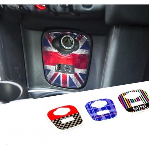 For BMW Mini F55-F57 Car styling Decorative Stickers Drip Glue Three-dimensional Effect Modified USB Panel Pull Flower Stickers
