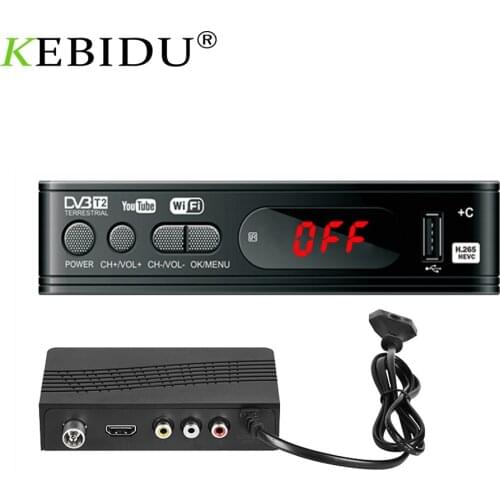 DVB-T2 IPTV Tuner Receiver HD 1080P Satellite Decoder TV TV Tuner DVBT2 DVB C USB Built-in Russian Manual For Monitor Adapter