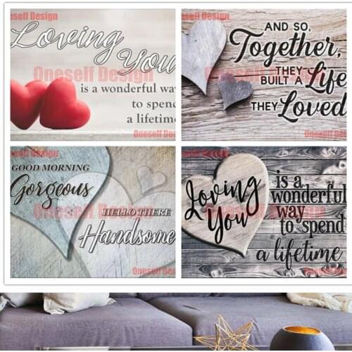 Love 5d diamond painting full square heart love family rhinestone pictures 5d diamond embroidery sale livingroom wall sticker