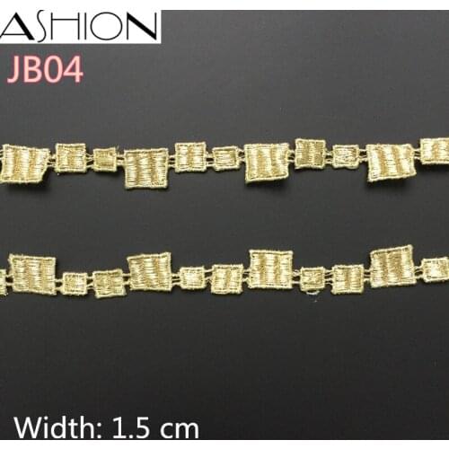 5 yards LP-JB04 Width 15mm gold water soluble Lace Fabric,DIY Garment Accessories,Sewing Edge Trim Wedding Lace,Lace Material