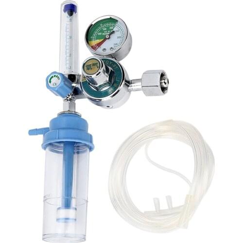 0-100mpa 10m3/H Professional Oxygen Pressure Reducer Air Flow Regulator Oxygen Pressure Reduction Watch with 200cm Oxygen Pipe