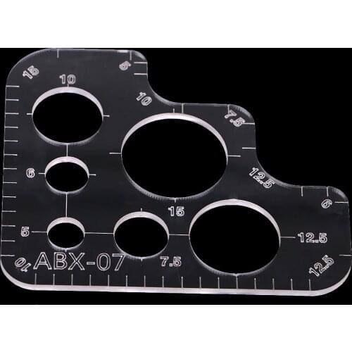 Clear Acrylic Stencil Template For Circle Wallet Shoulder Bag