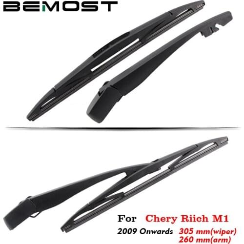 BEMOST Auto Car Rear Back Windscreen Windshield Wiper Arm Blades Brushes Soft Rubber For Chery Riich M1 X1 305MM 2009 Onwards