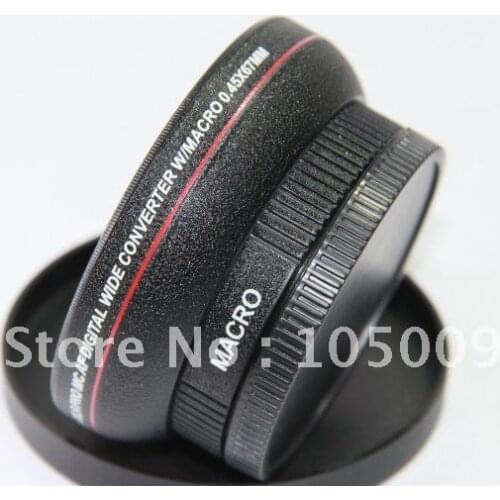 0.45x 67mm Wide Angle with Macro Conversion LENS for 67 mm canon nikon pentax fuji olympus black