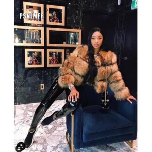 New Fashion Popular Natural Raccoon Fur Coat Plus Size Warm Windproof Winter Coat Women Luxury Short Slim Genuine Fur Jacket