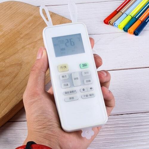 Remote Control Cover Silicone Transparent rabbit ear TV Remote Control Case Air Conditioning Dust Protect Storage Bag Luminous