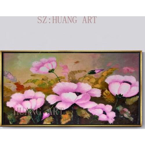 Selling hand-painted modern knife flowers painting plant oil painting at home sitting room adornment gift for lovers
