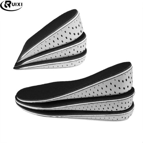 1 Pair Hard Breathable Memory Foam Height Increase Insole Heel Lifting Inserts Shoe Lifts Shoe Pads Elevator Insoles for Unisex
