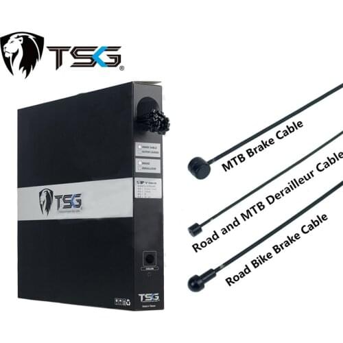 Bicycle Brake Cables 1Pcs TSG Professional Bike Brake Line Red For Shimano Sram Bike Derailleur Cables Shifting Lines Black