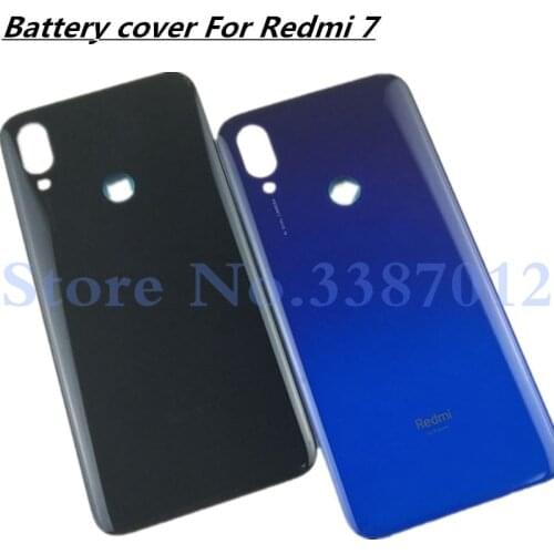 For Xiaomi Redmi 7 Redmi7 Back Battery Cover Rear Door Housing Case Glass Panel