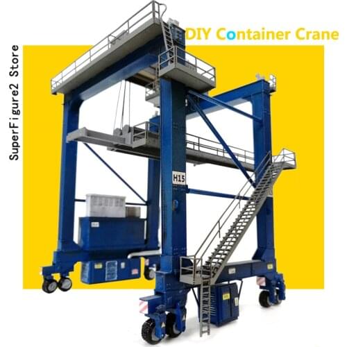 1:87 HO Scale Train Railway Scene Decoration Container Crane Model For DIY Architectural Sand Table Accessories Decor