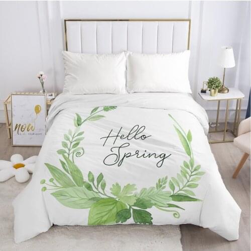 1pc Luxury Duvet cover Nordic Bedding Quilt/Comfortable/Blanket Case Single Double Queen King 140x200 220x240 Multi leaf