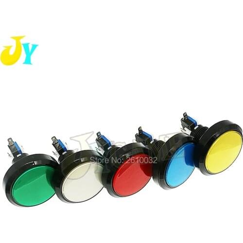 10 pcs 12V LED Light Blub 60MM Round Button Arcade Video Game Machine Player Start Button With Micro Switch