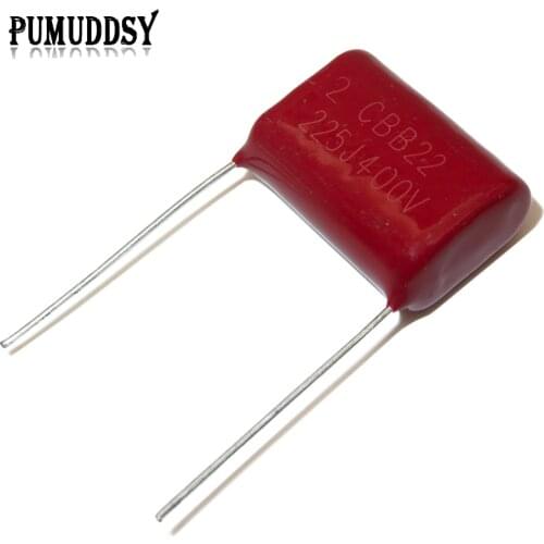 10PCS 400V225J 2.2UF Pitch 20mm CBB Polypropylene film capacitor 225J400V 225 400V 2200PF