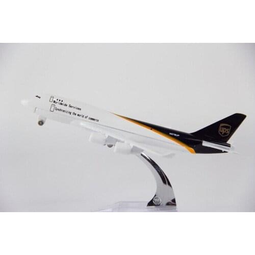 16cm plane model Boeing 747 Cargo plane UPS Metal simulation airplane model for kid toys Christmas gift