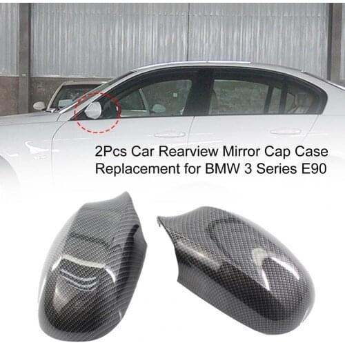 2Pcs Car Rearview Mirror Cap Case Replacement 51167205292 51167205291 for BMW 3 Series E90 Tire Repair Tools Accessories