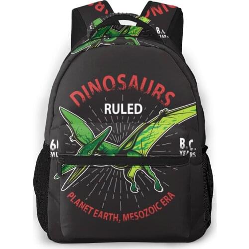2021 Travel Backpacks Dinosaur Skeleton Vintage Style Girl Backpack For Women Large Capacity School Bag For Teenage