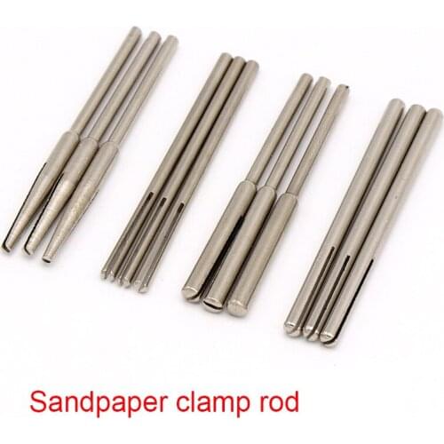 5PCS 2.35/3.0mm Sandpaper Clamp Fixing Rod Split Mandrels Long Abrasive Holder Clip For Electric Grinder Accessories