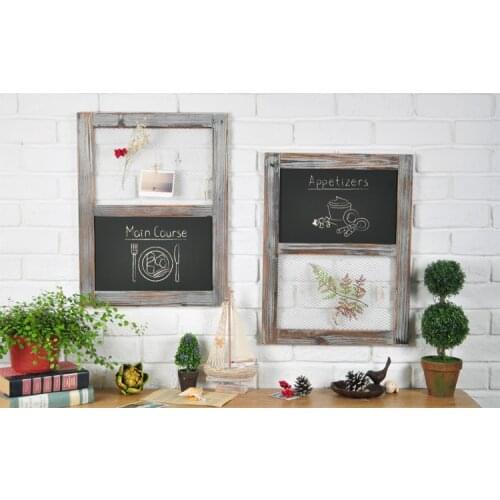 American country retro nostalgia zakka wood + barbed wire blackboard message bar walls are decorated clothing store