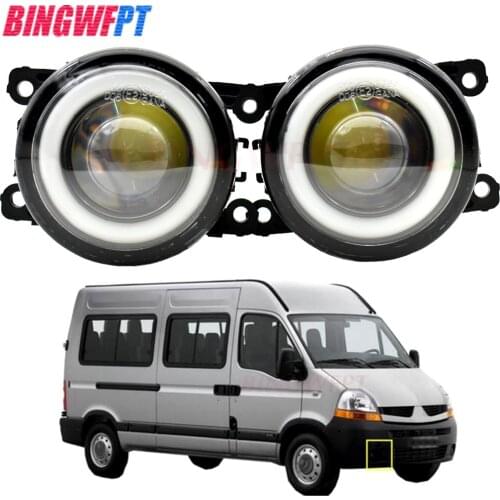 1pair H11 Car Front Bumper Fog Lamp DRL 12V LED Fog Light For Renault Master 2 1998-2010 For Renault Kadjar 2015 2016 2017 2018