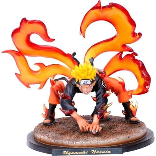 Shippuden Four Tailed Uzumaki First Form PVC Figure Statue Collectible Model Toy
