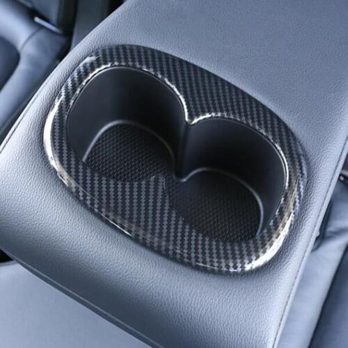 For Mitsubishi Eclipse Cross 2017-2019 2020 Rear Seat Water Cup Holder Frame Cover Trim Moulding Styling Interior Accessories