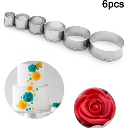 Cake Cookie Mould Cutter Round Circle Shape Stainless Steel DIY Fondant Mold Tools FBE2
