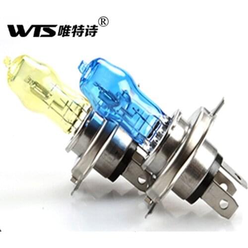 WTS 2pcs h7 h1 100w Halogen car lamp high power HOD white yellow Light Headlamp Universal Fit Auto headlight earlier cars 6000k