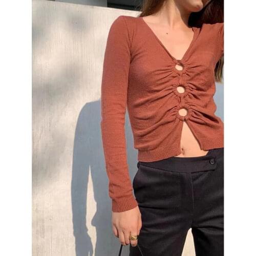 Gi xi shuer Women's Knitted T-shirts